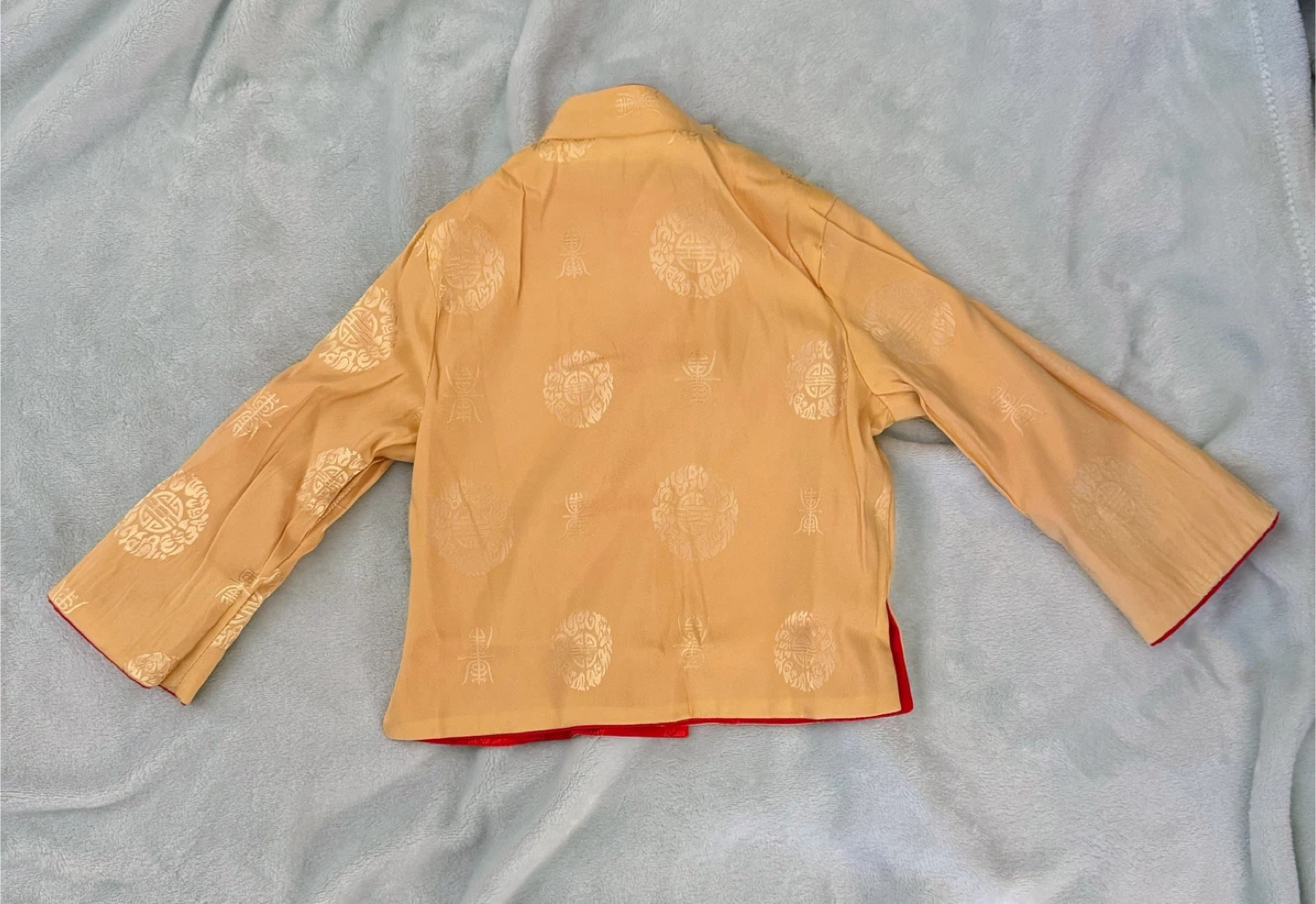 Child's Reversible Chinese Jacket - Yellow/Red - photo 4