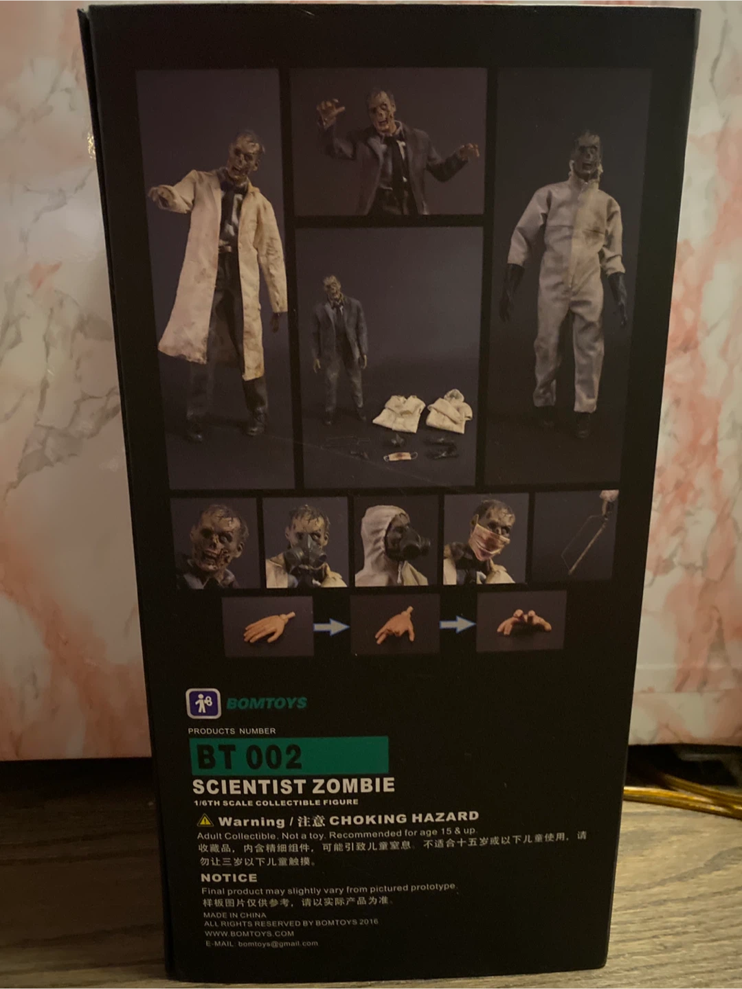Bomtoys BT 002 Scientist Zombie 1/6 Scale Collectible Figure - photo 2