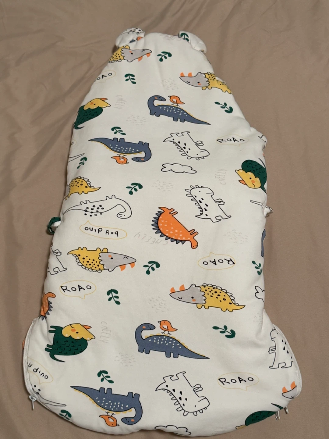 Baby Sleeping Bag with Dinosaur Print - photo 2