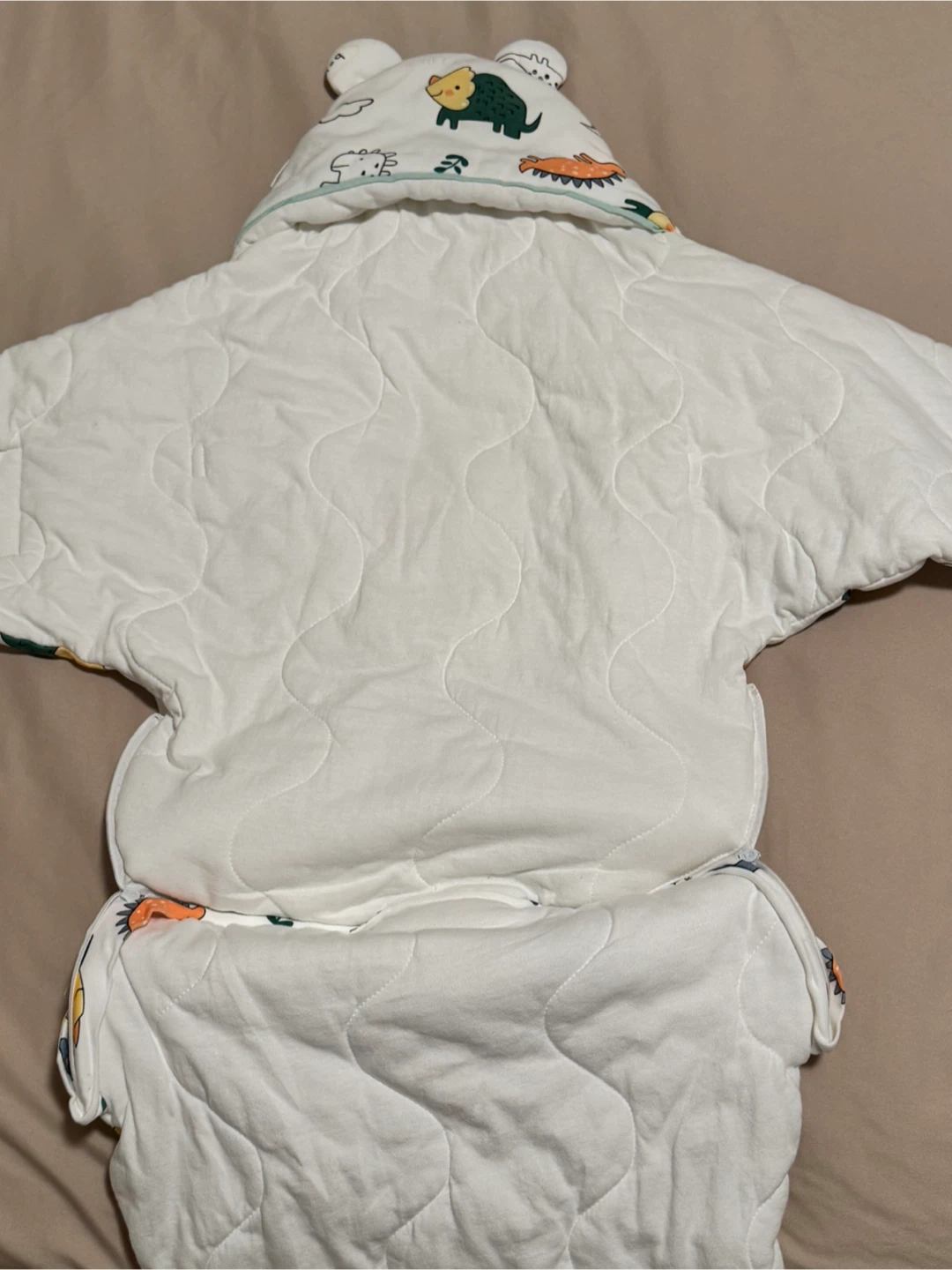 Baby Sleeping Bag with Dinosaur Print - photo 3