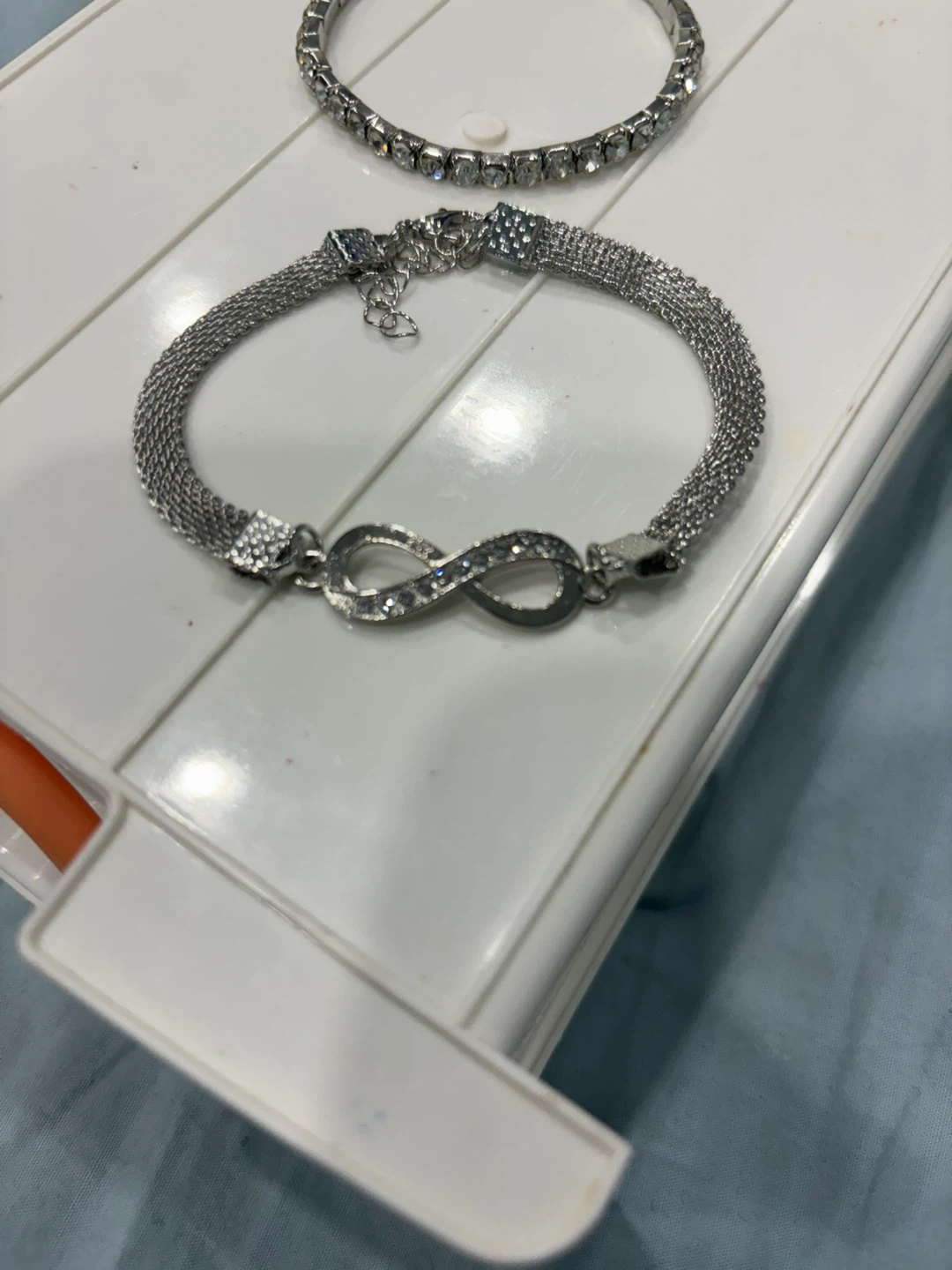 Lot of 3 Silver-Tone Bracelets - photo 2