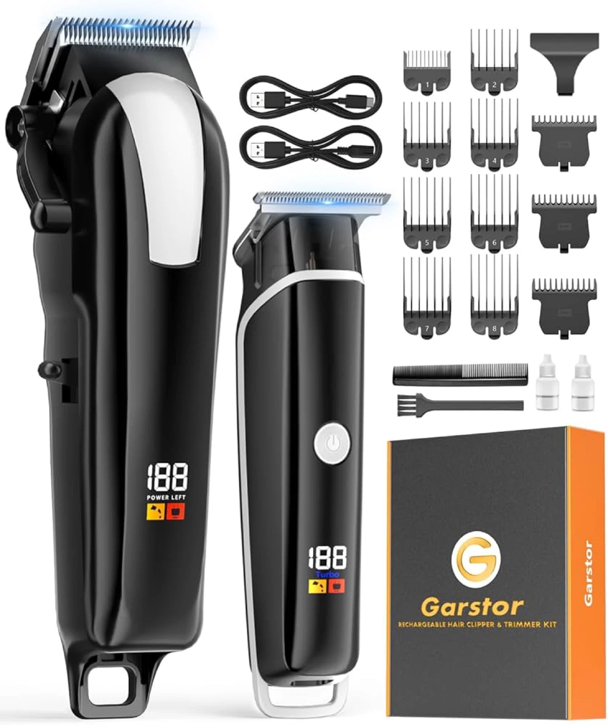 Garstor Rechargeable Hair Clipper & Trimmer Kit