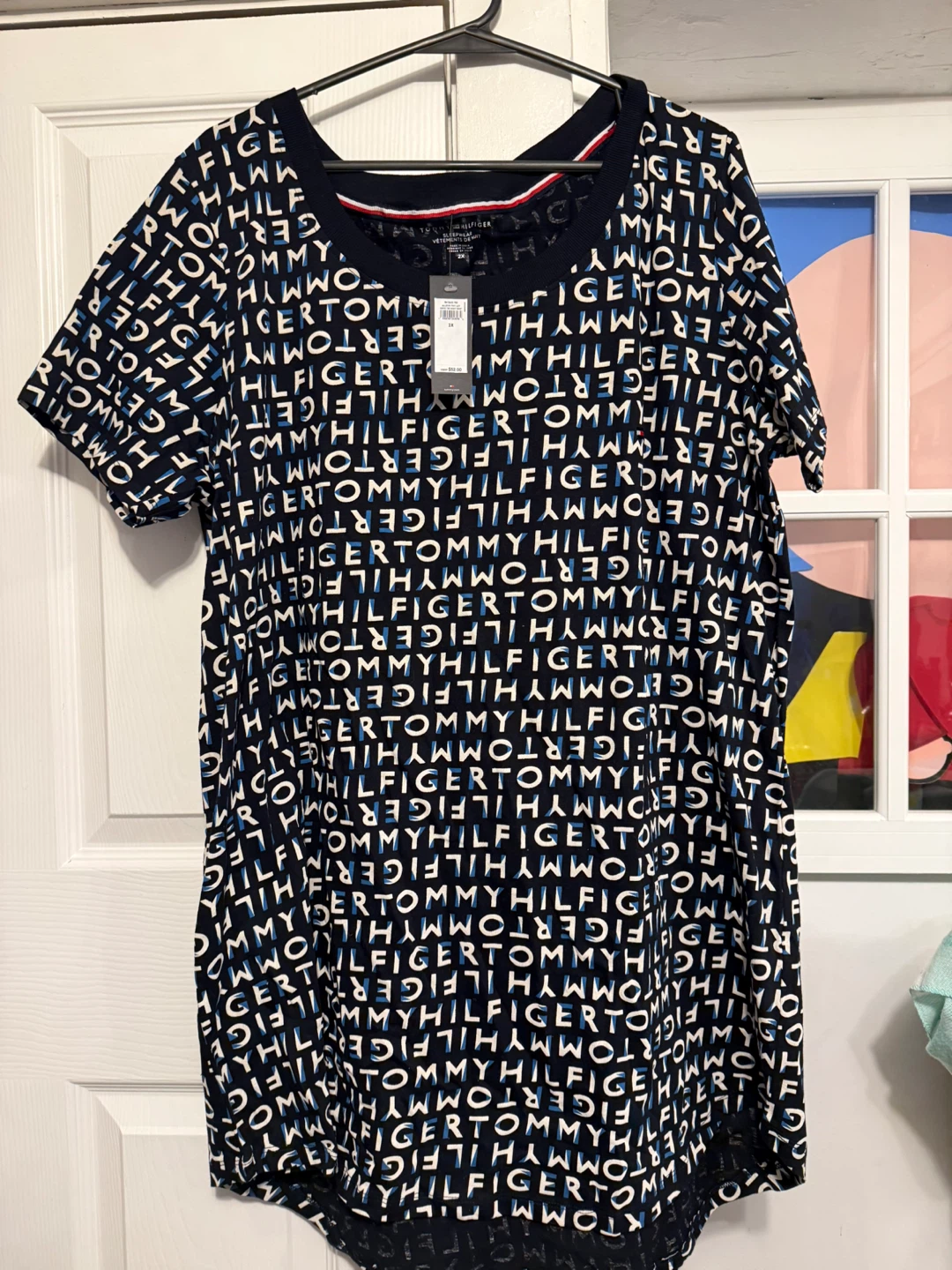 Tommy Hilfiger Sleepwear T-Shirt Navy Blue  2X 3X