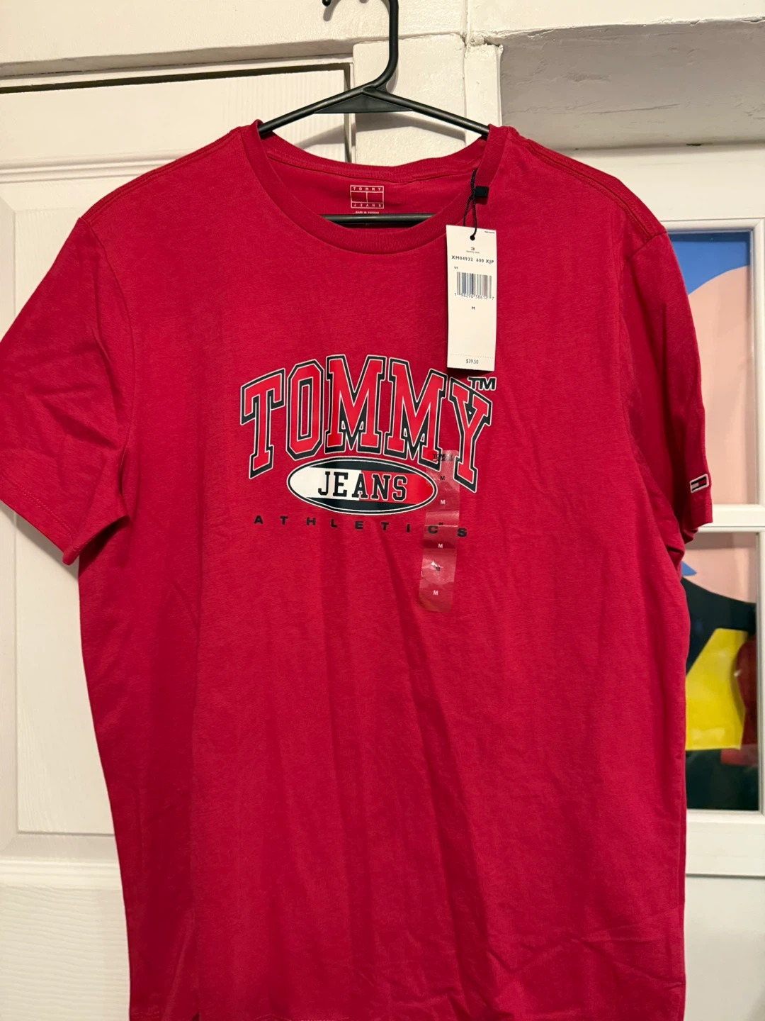 Tommy Jeans Red Athletic T-Shirt Size L, M - photo 4