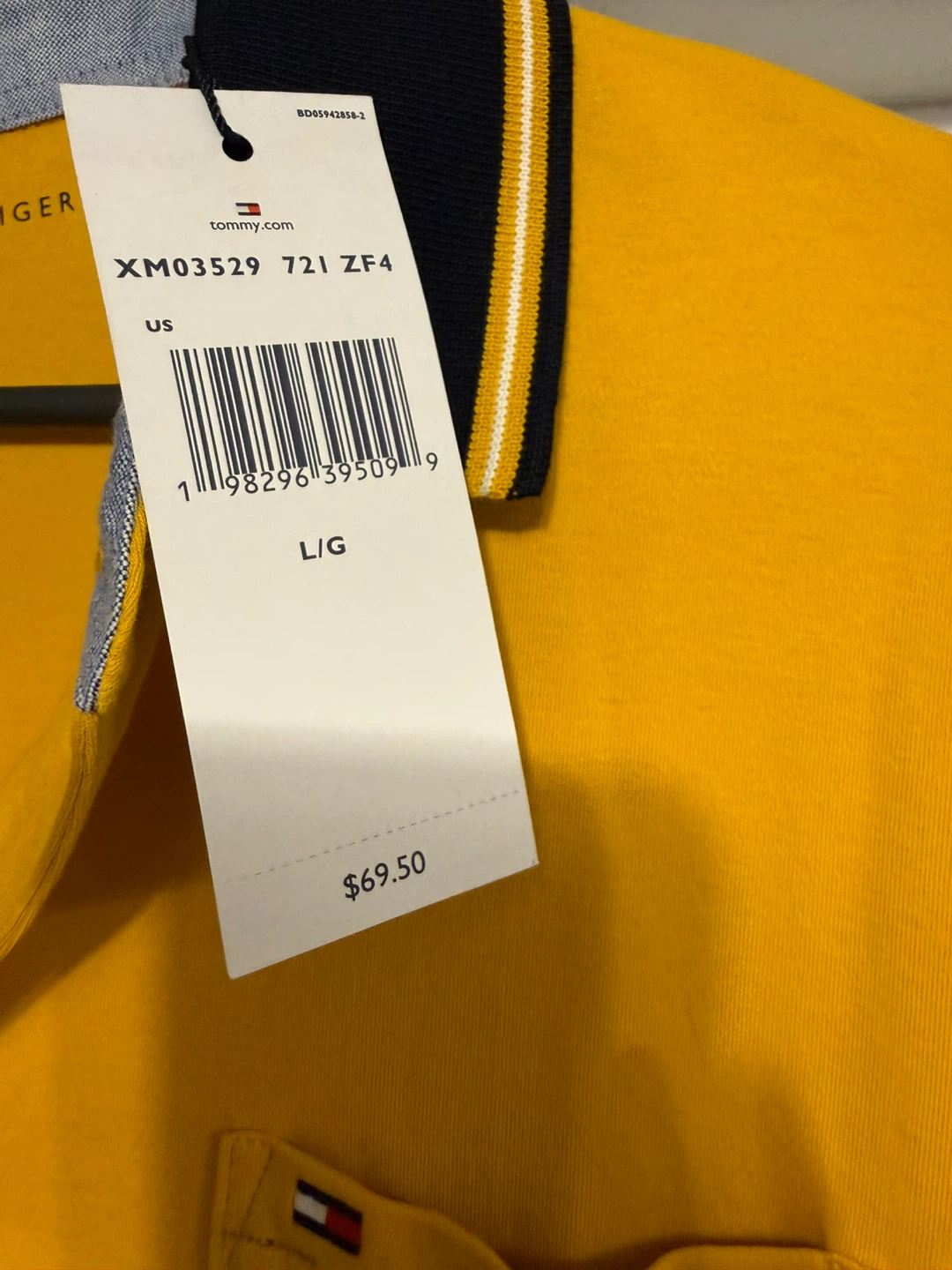 Tommy Hilfiger Yellow Polo Shirt L/G - photo 2
