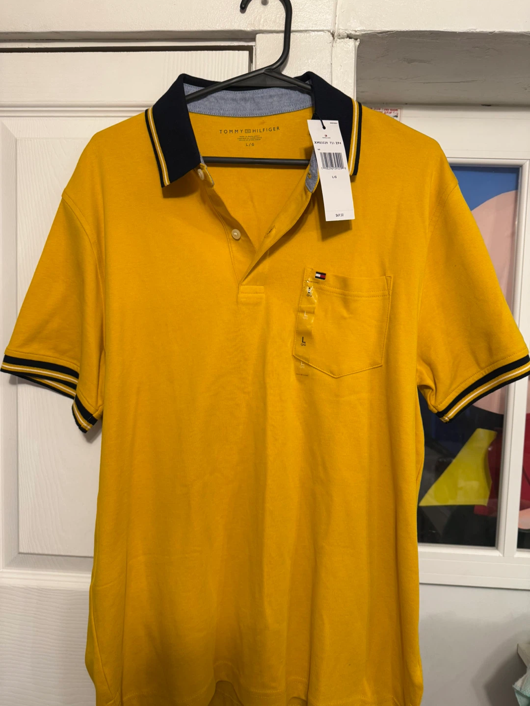 Tommy Hilfiger Yellow Polo Shirt L/G