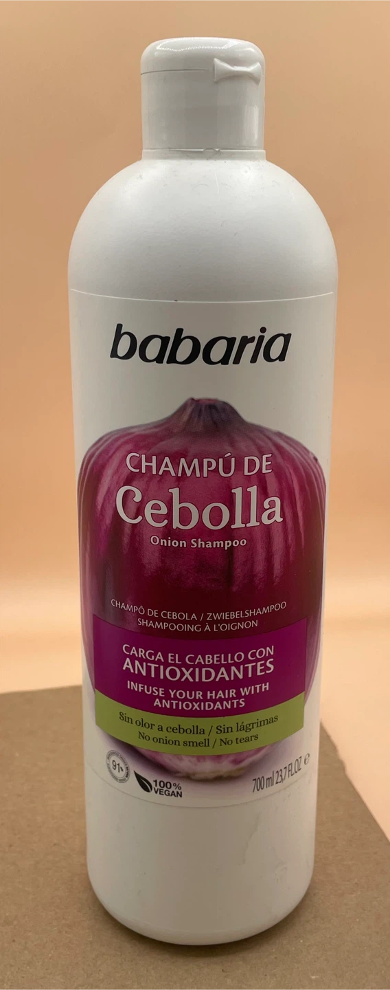 Babaria Onion Shampoo for Hair with Antioxidants - 700 ml