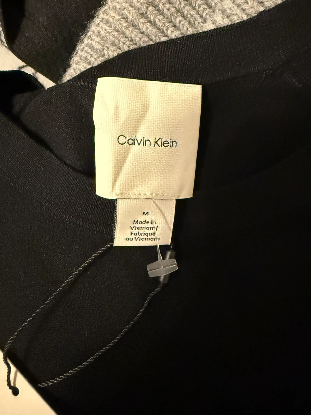 Calvin Klein Black Short Sleeve Polo Shirt - Medium - photo 3