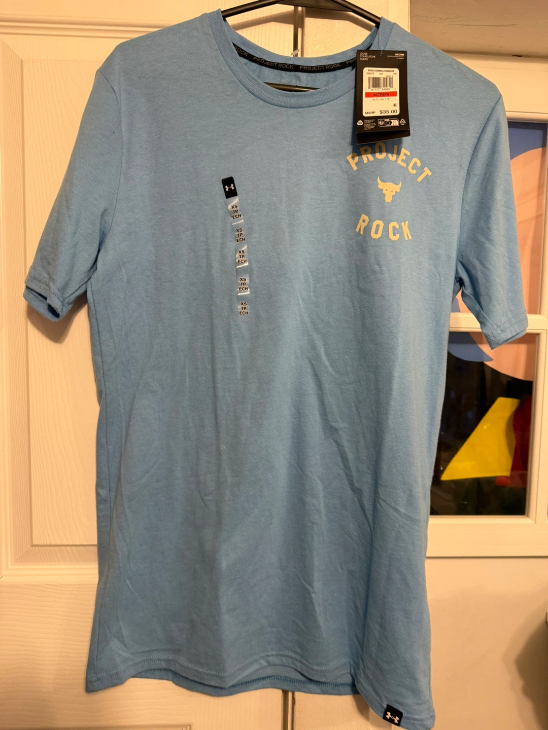 Under Armour Project Rock T-Shirt XS/TP/ECH Light Blue