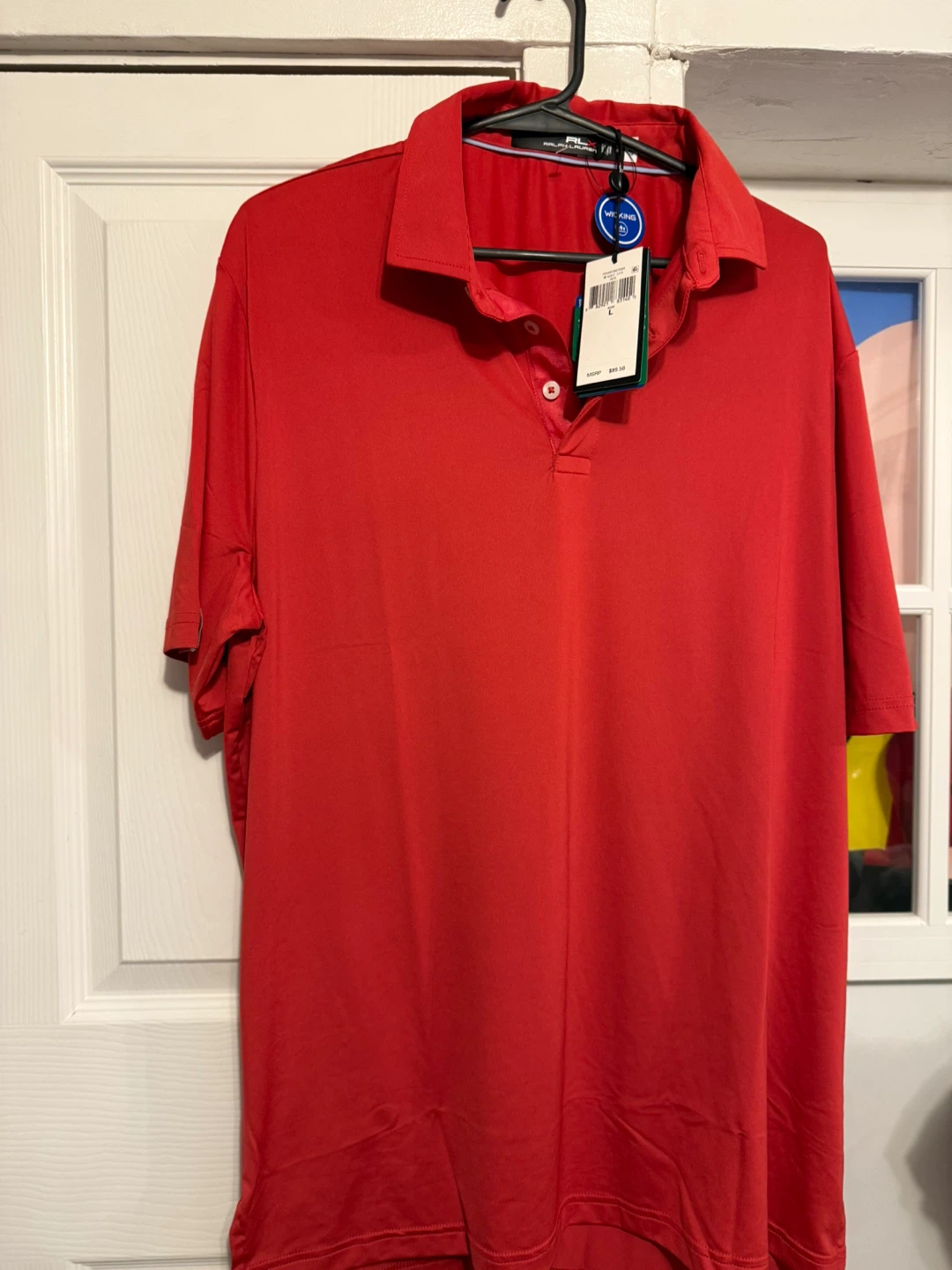 RLX Ralph Lauren Red Golf Polo Shirt - Large