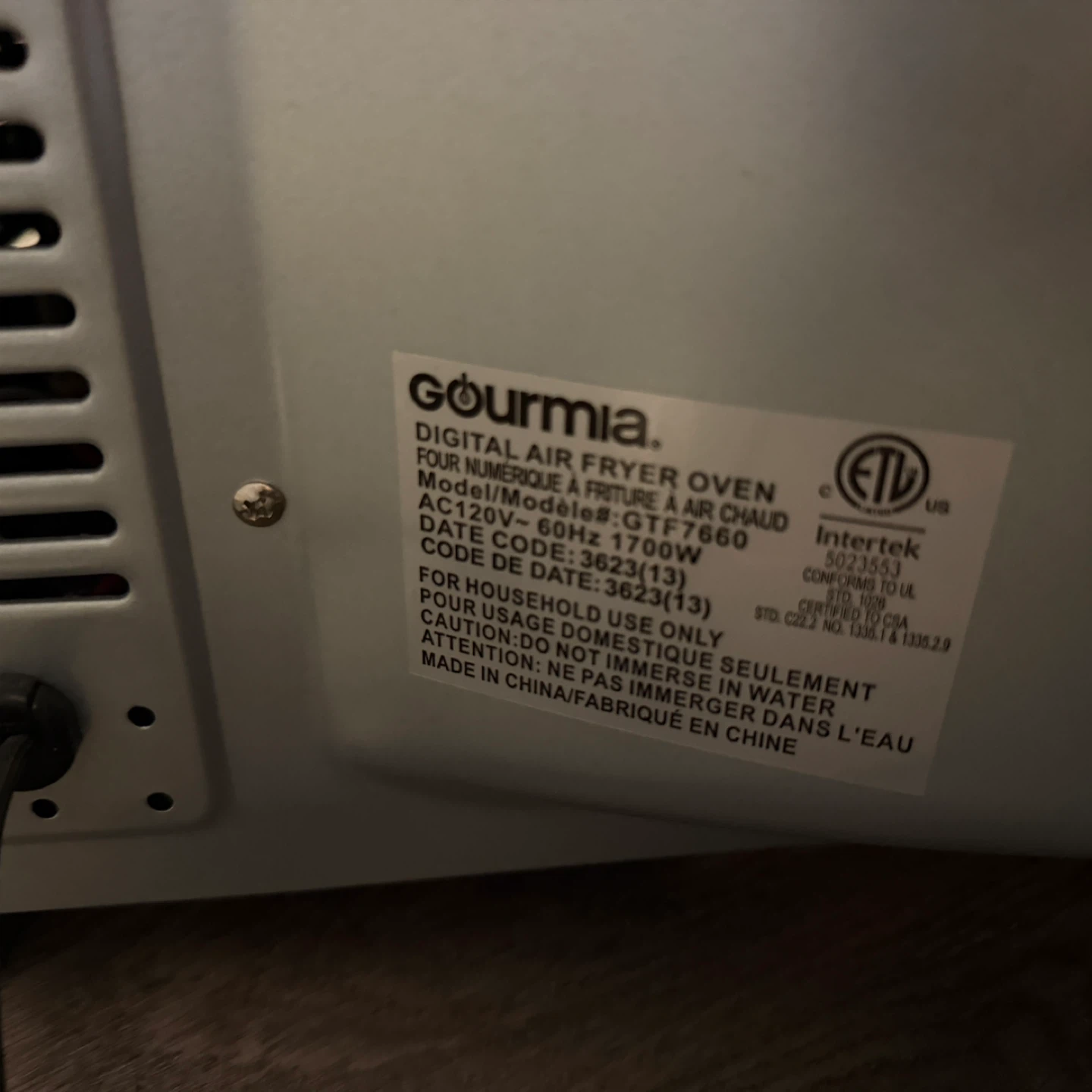 Gourmia French Door Air Fryer Oven. - photo 4