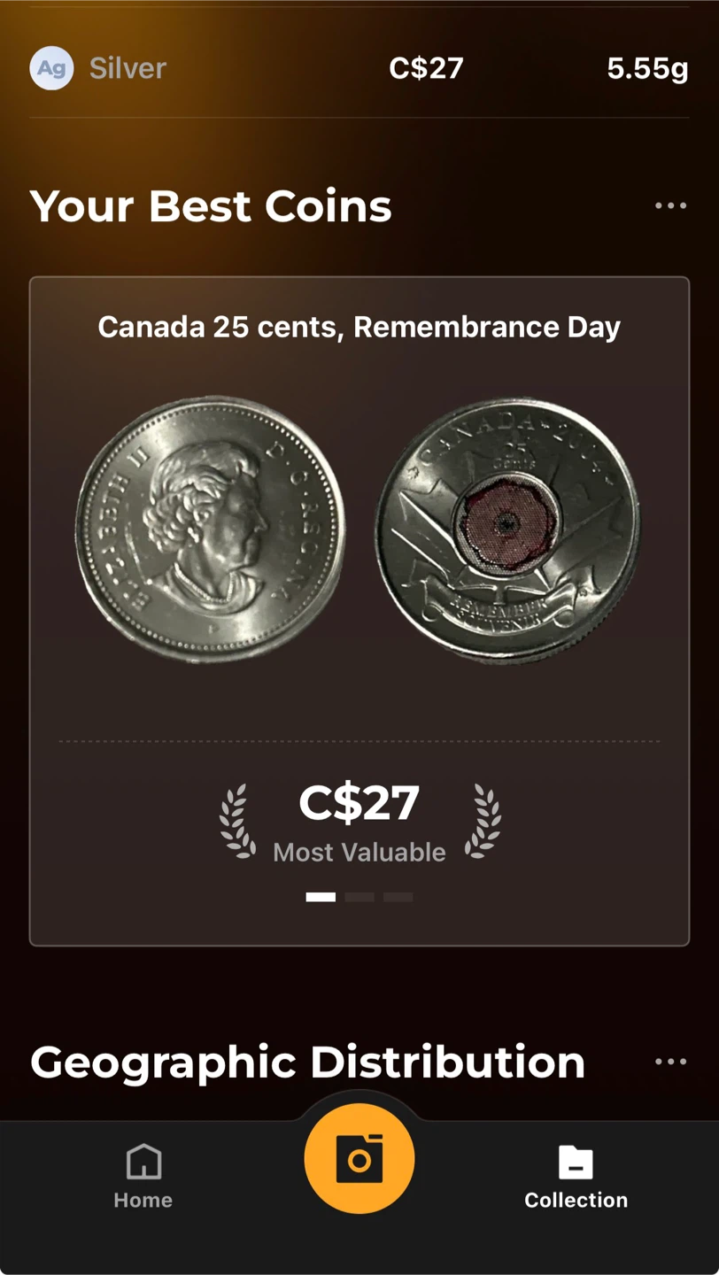 Canada 25 Cents Remembrance Day Coin - photo 3