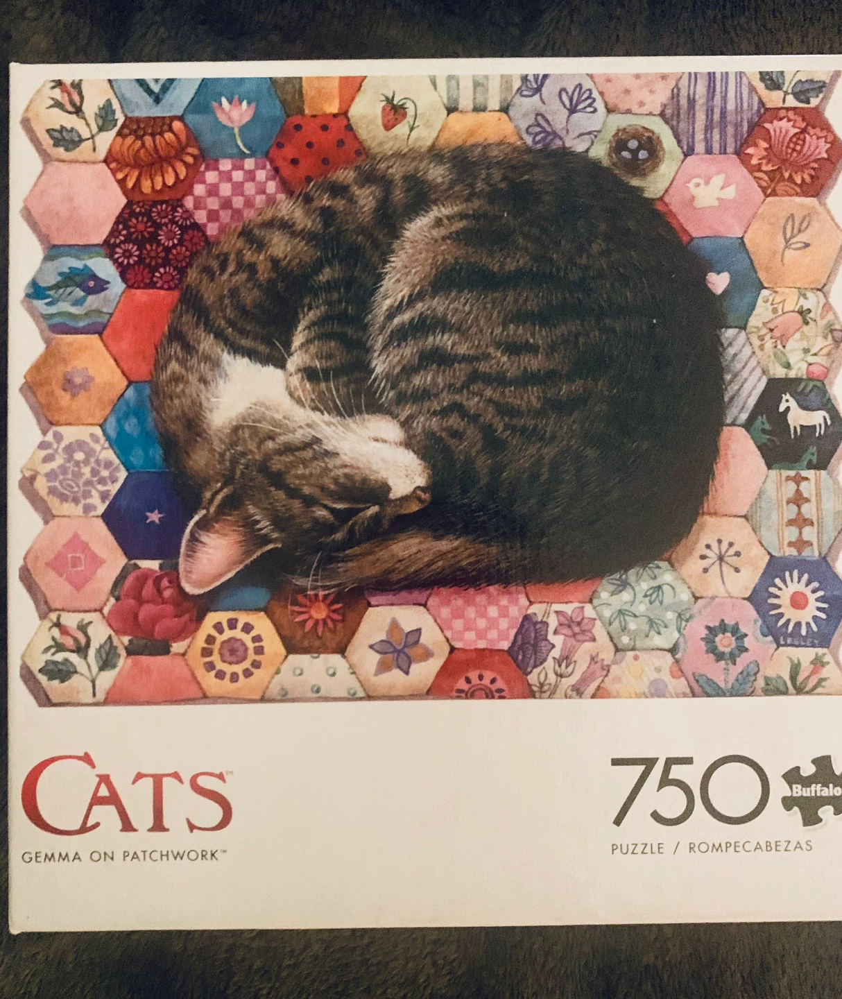Buffalo Games Cats Gemma on Patchwork 750 Piece Jigsaw Puzzle