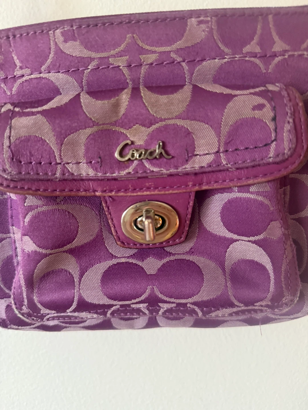 Coach Purple Monogram Crossbody Bag - photo 3