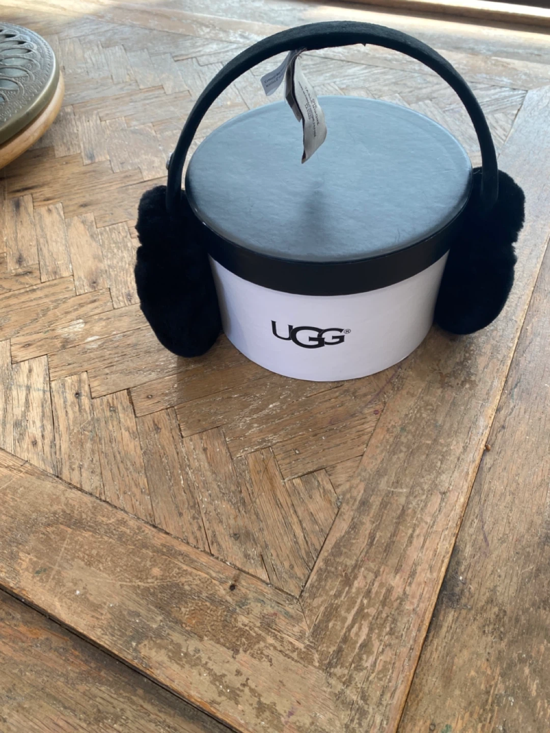 UGG Black Sheepskin Earmuffs