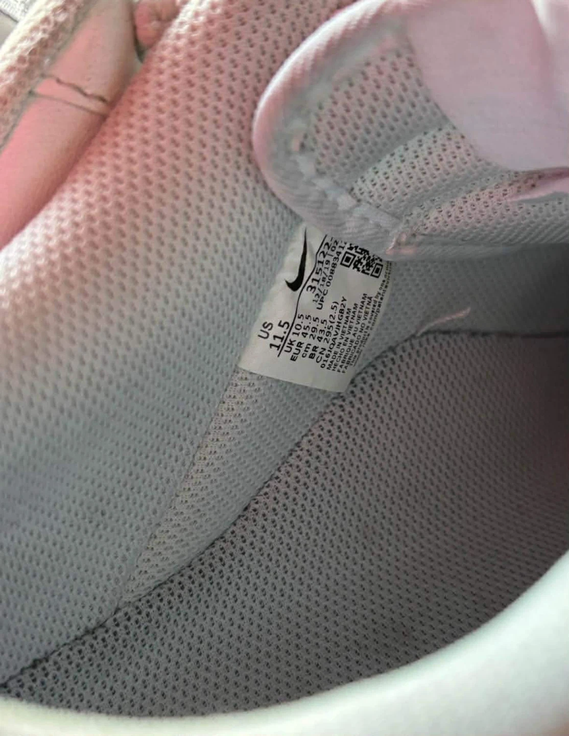 Nike Air Force 1 White Sneakers US 11.5 - photo 2
