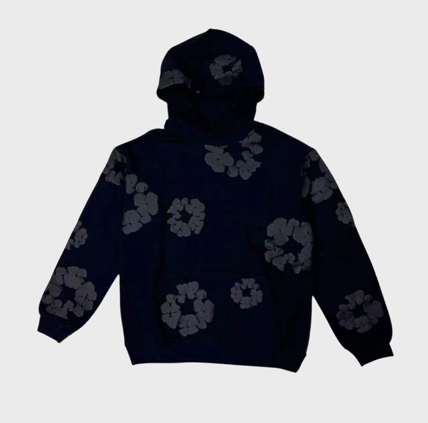 Denim Tears Cotton Wreath Hoodie – Black