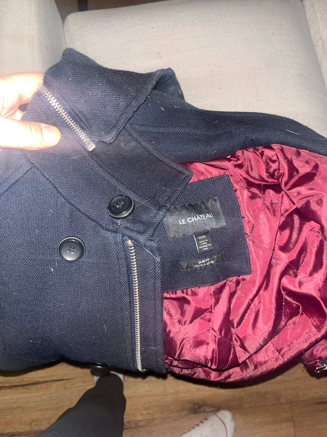 Le Chateau Dark Navy Jacket Size M