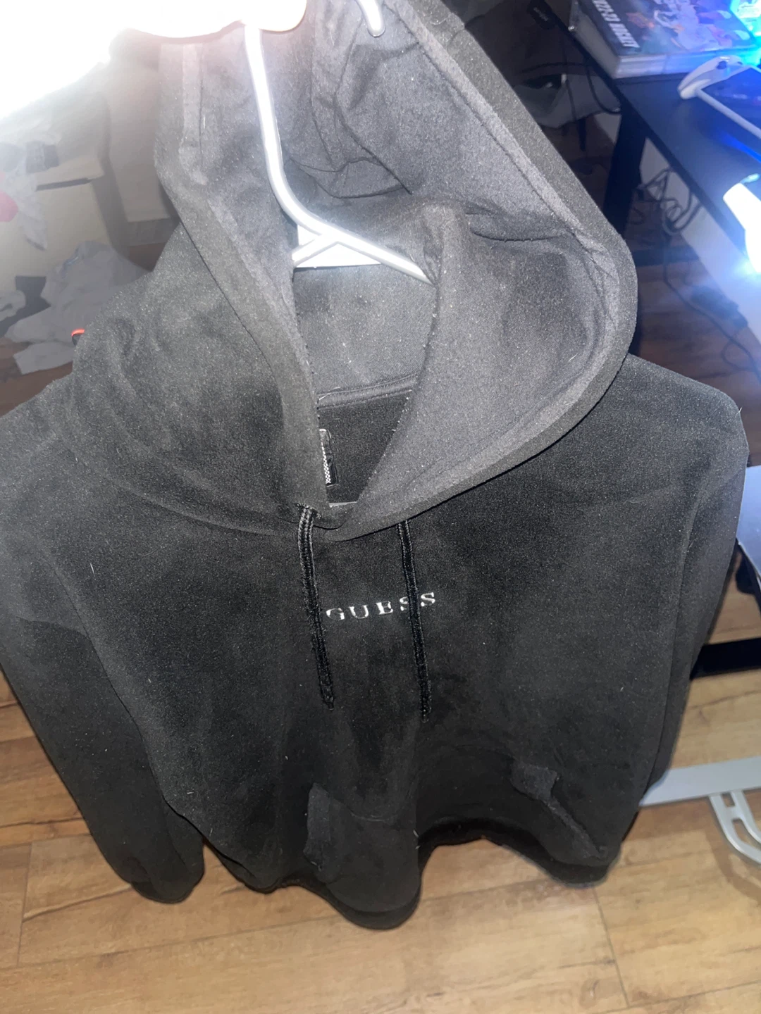 Guess suede Black Hoodie