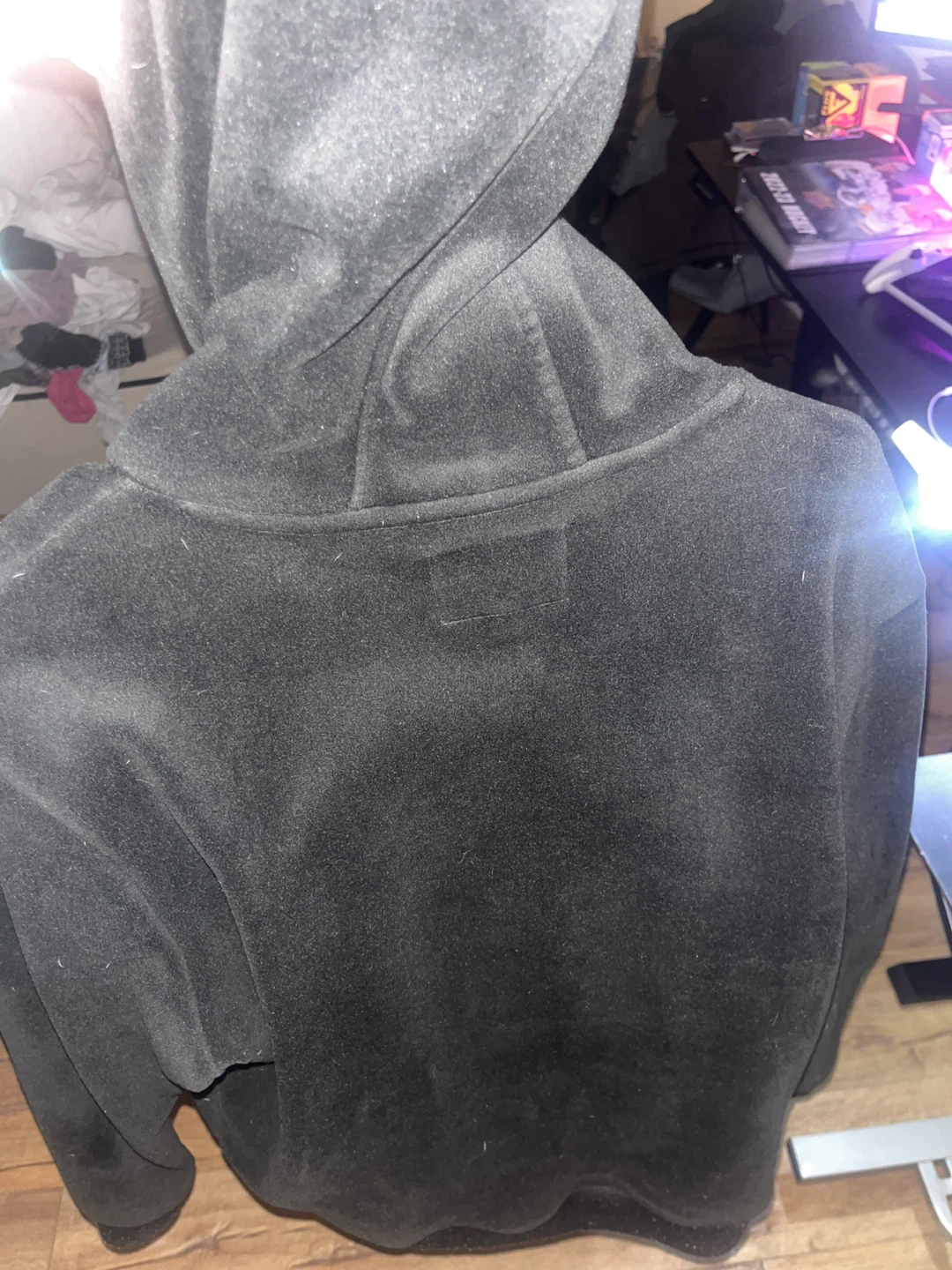 Guess suede Black Hoodie - photo 3
