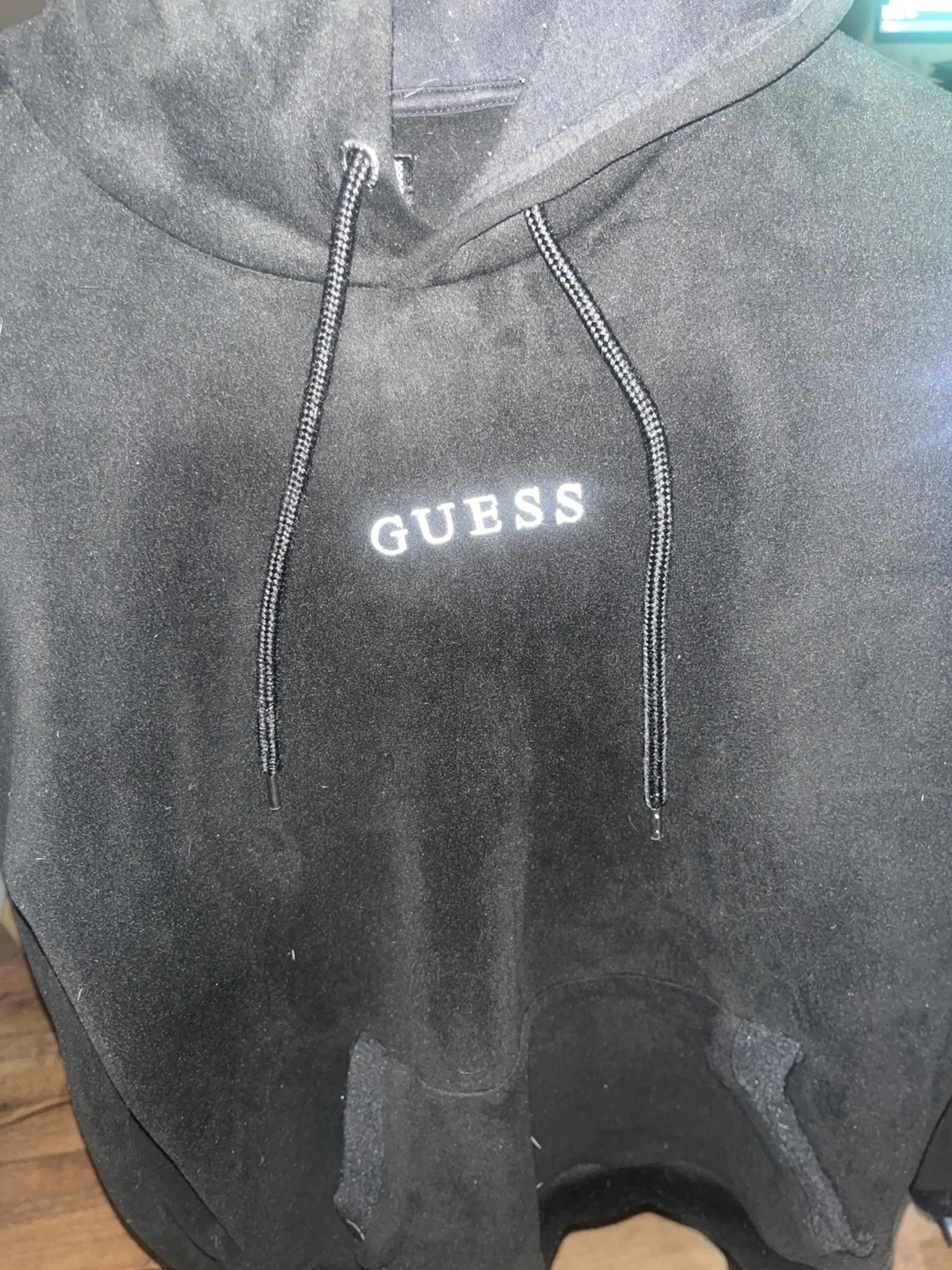 Guess suede Black Hoodie - photo 2