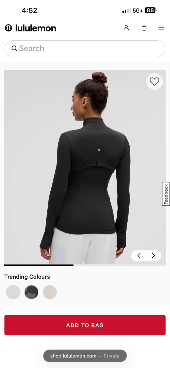 Lululemon Define Jacket Nulu Black size 8 - photo 2