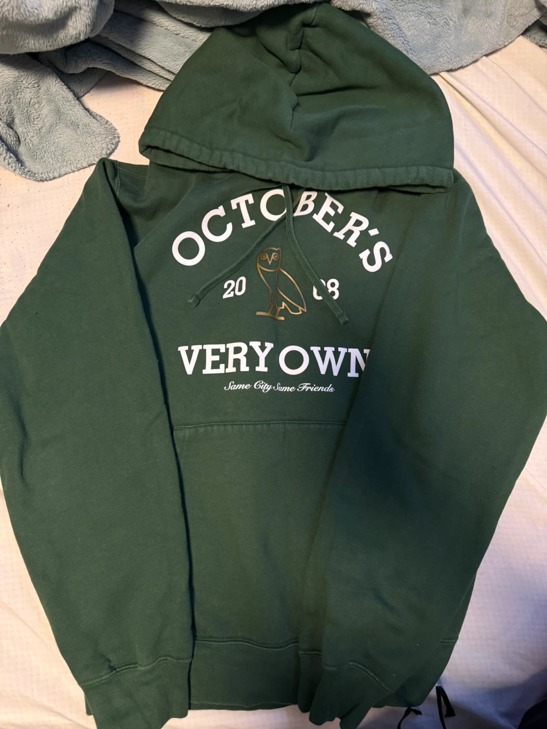 OVO October's Very Own Owl Logo Hoodie - Green - photo 2