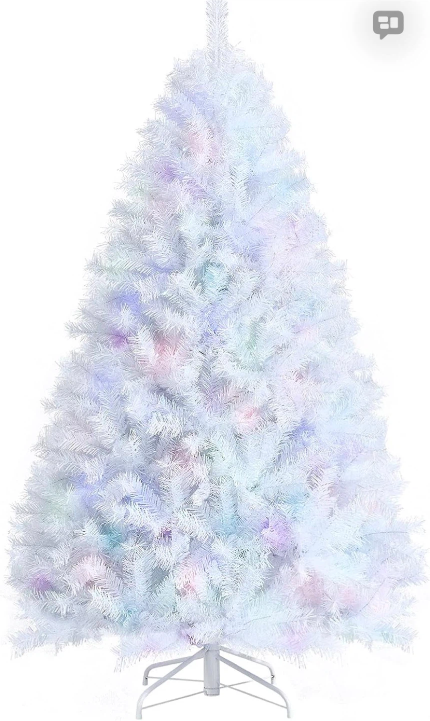 6ft White Flocked Christmas Tree