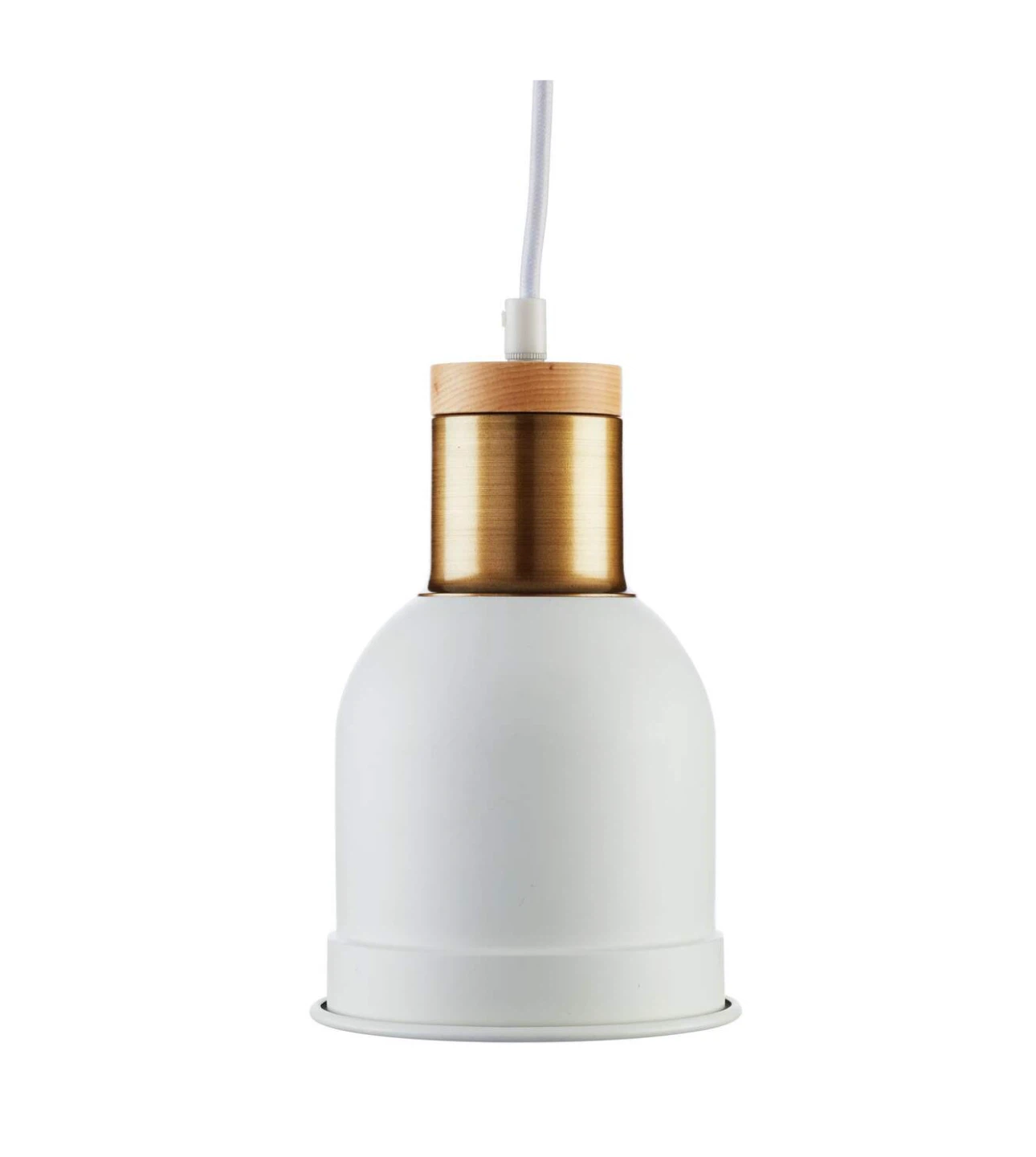 For Living Parry 1-Light Pendant (white/wood/gold) - photo 3