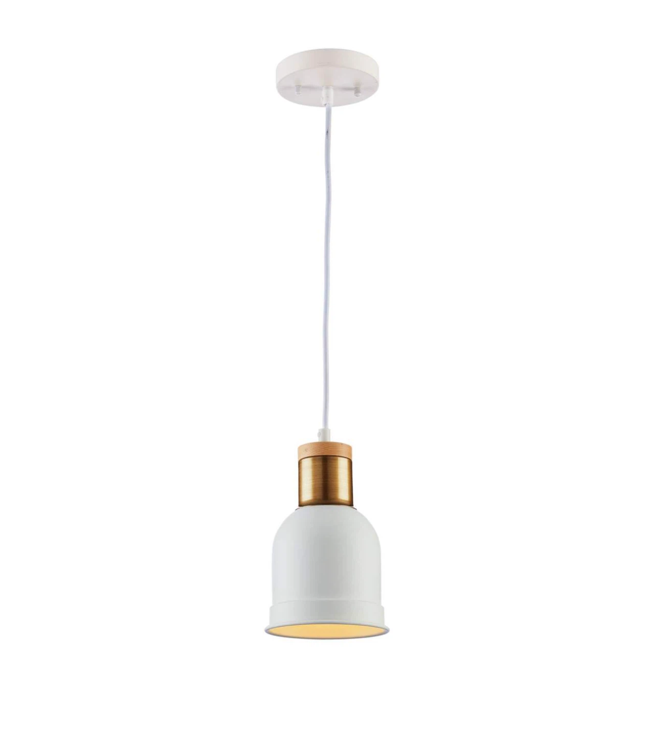 For Living Parry 1-Light Pendant (white/wood/gold) - photo 4