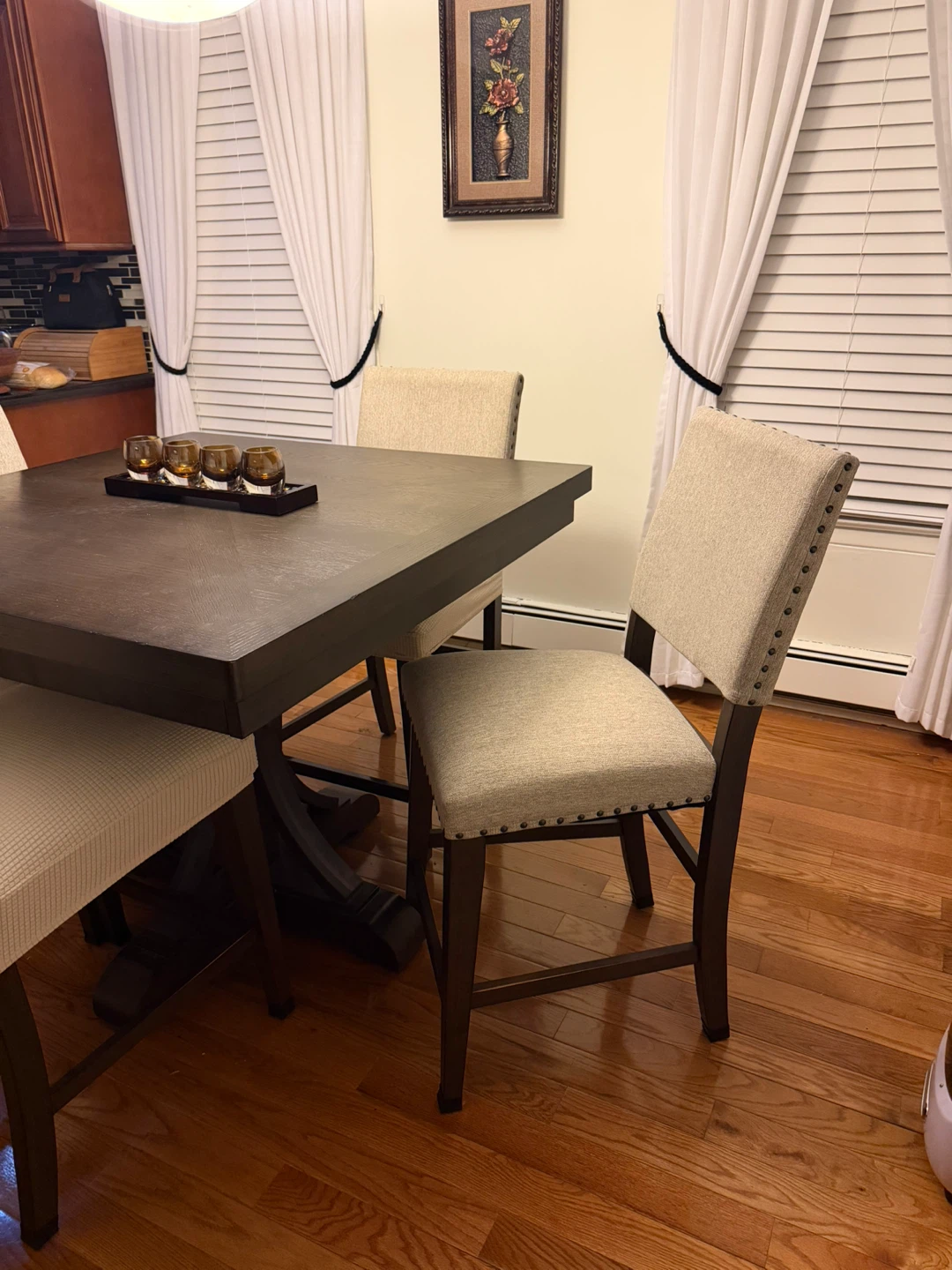 Square Dining Table and Chairs Set