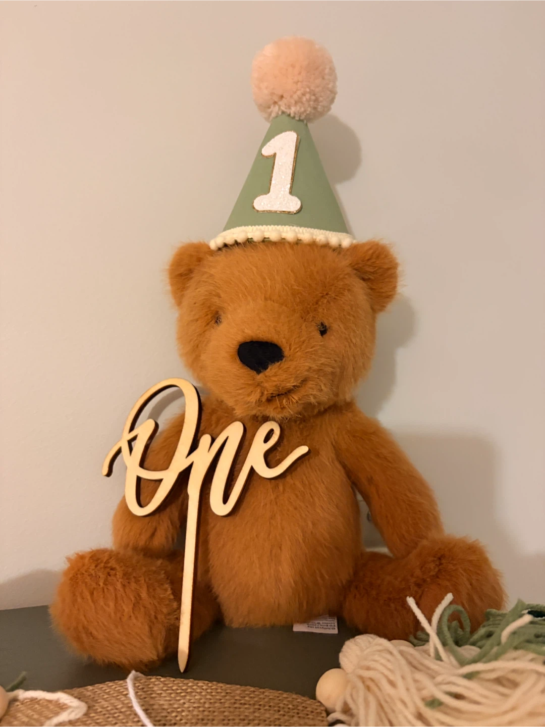 First Birthday Party Decorations High Chair Banner, Cake Topper - photo 3