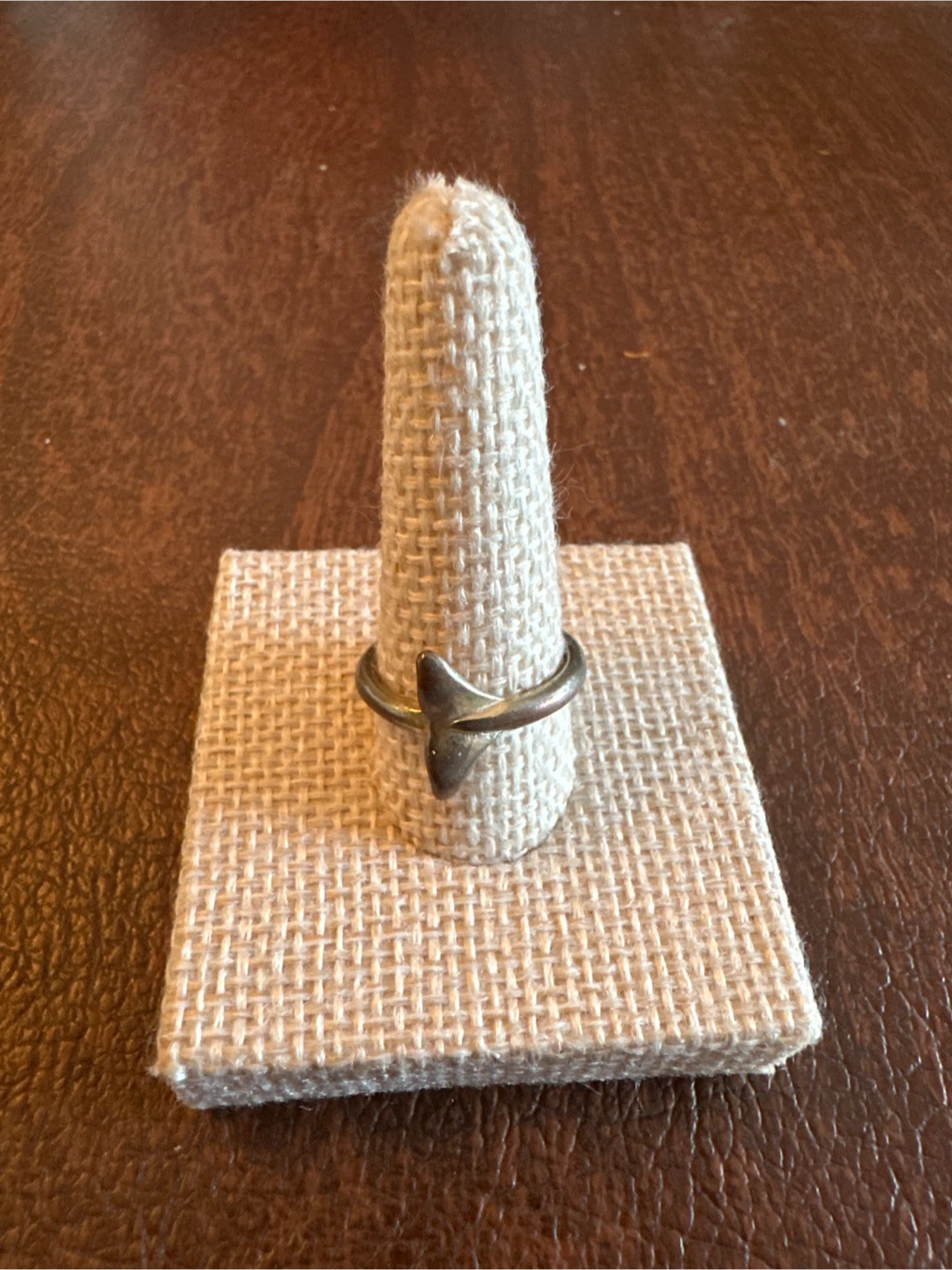 Silver Tone Whale Tail Ring