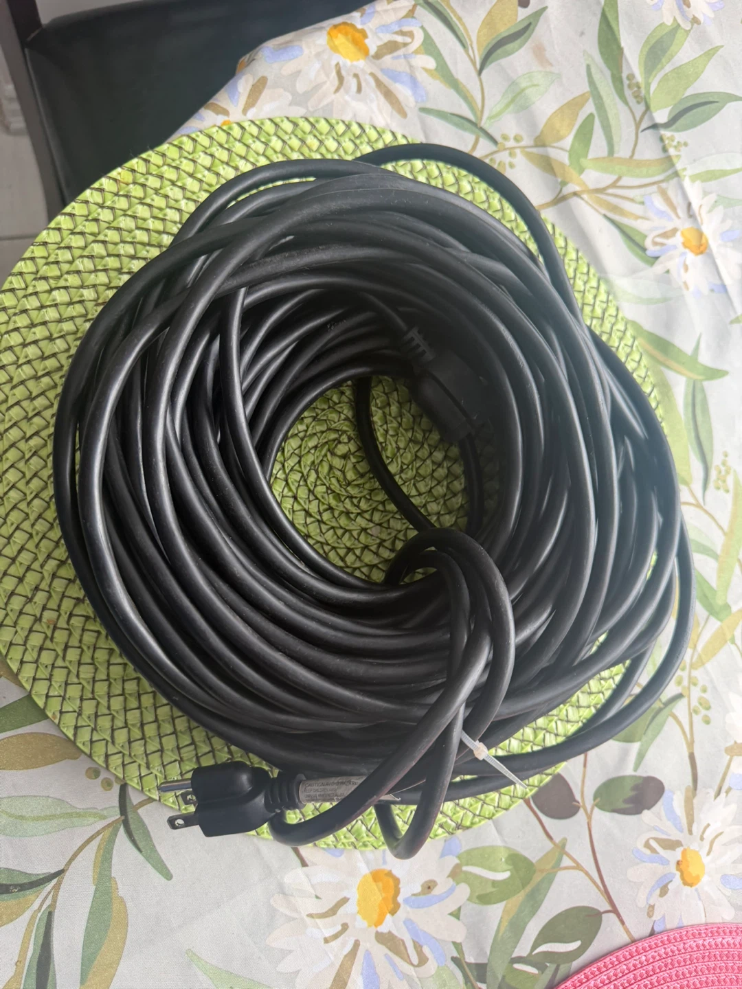 Black Extension Cord up-to 100feet - photo 2