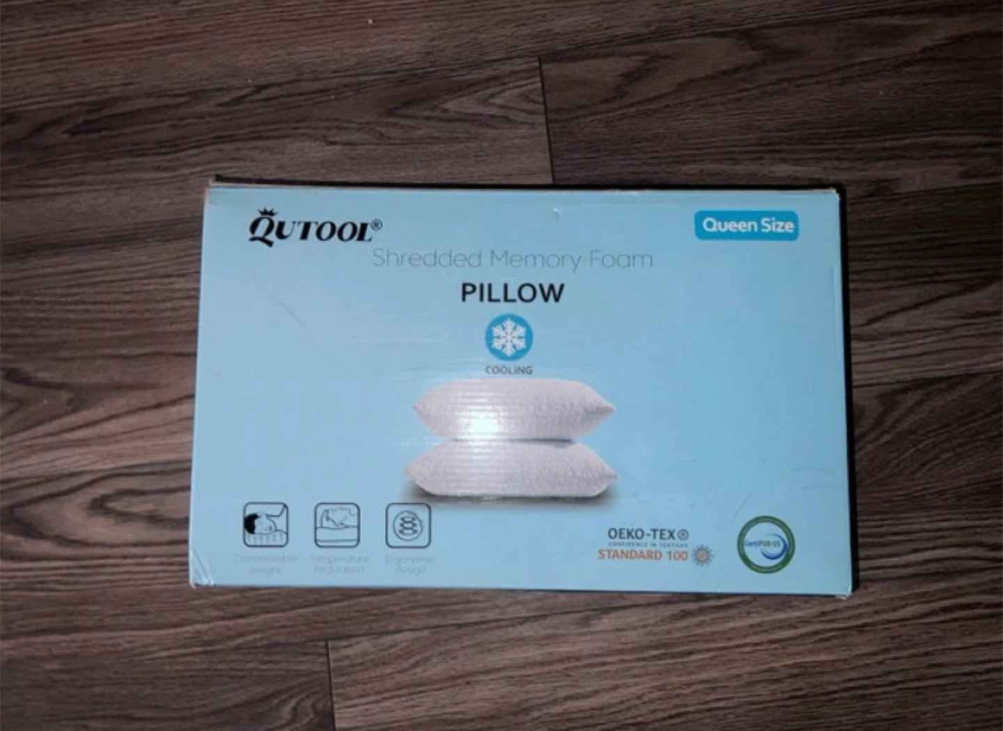Qutool Shredded Memory Foam Pillow - Queen Size