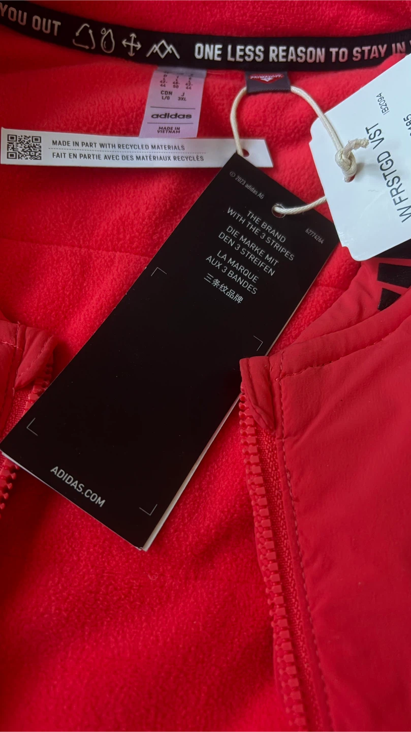 Adidas Red WRSTG VST Vest - Size L - photo 3