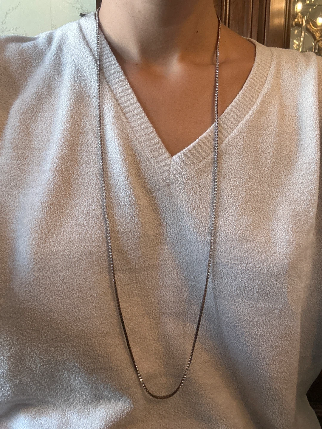 Layered Rhinestone Necklace