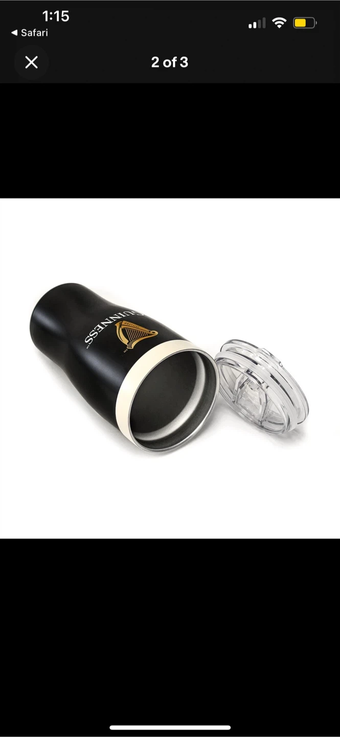 Guinness Tumbler Travel Mug with Lid - photo 3