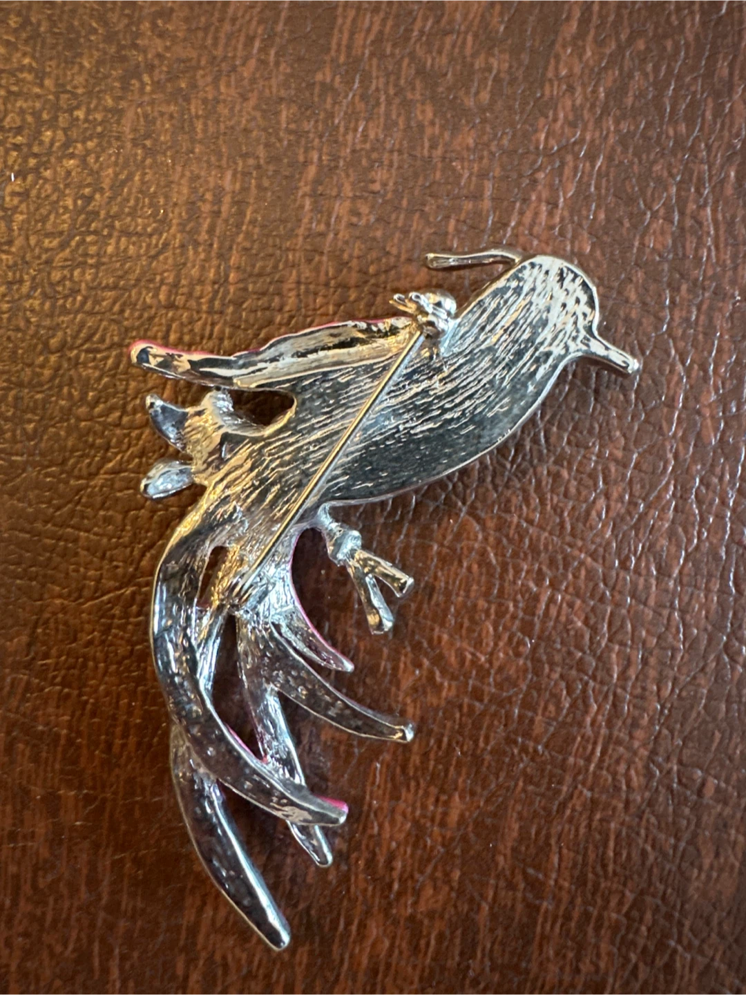 Enamel Bird Brooch Pin - photo 2