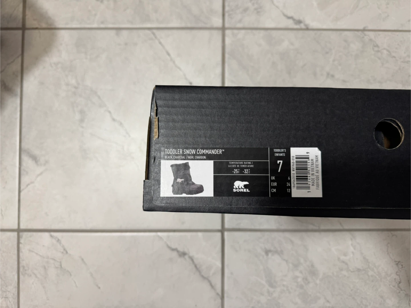 Sorel toddler snow commander boots size us7