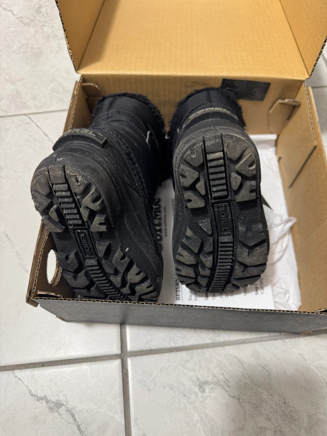 Sorel toddler snow commander boots size us7 - photo 3