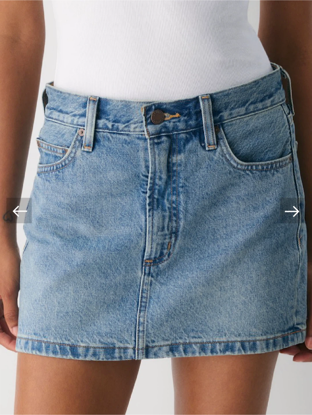DENIM FORUM Denim Mini Skirt