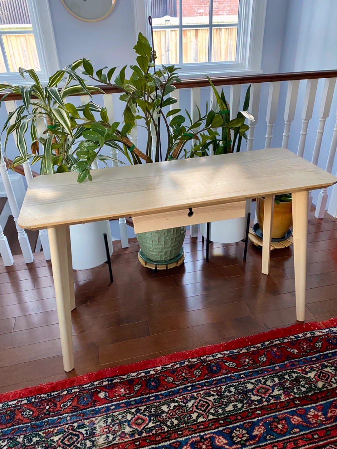 IKEA LISABO Ash Desk - photo 2