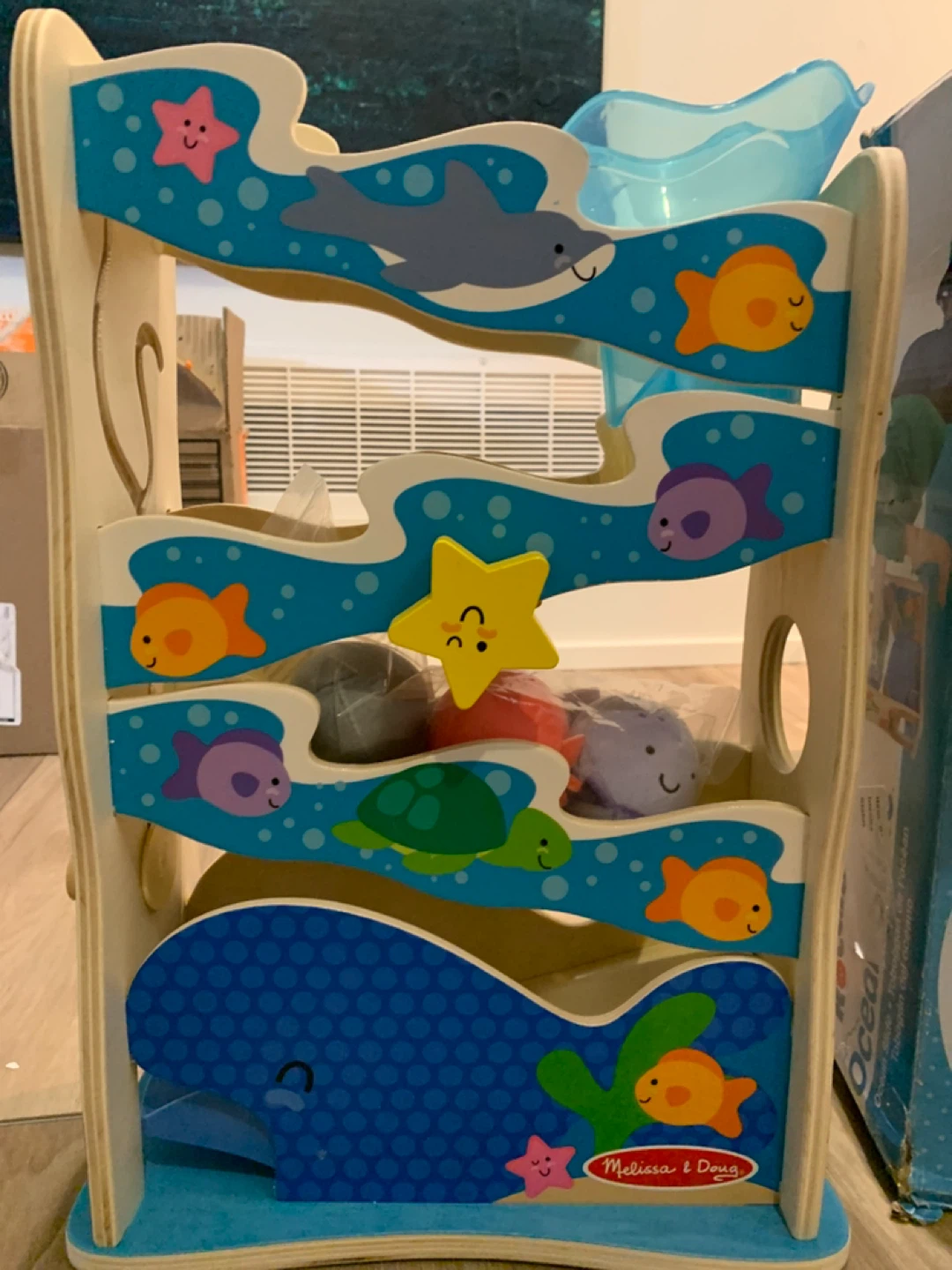 New- Melissa & Doug Rollables Ocean Slide Wooden Toy - photo 2
