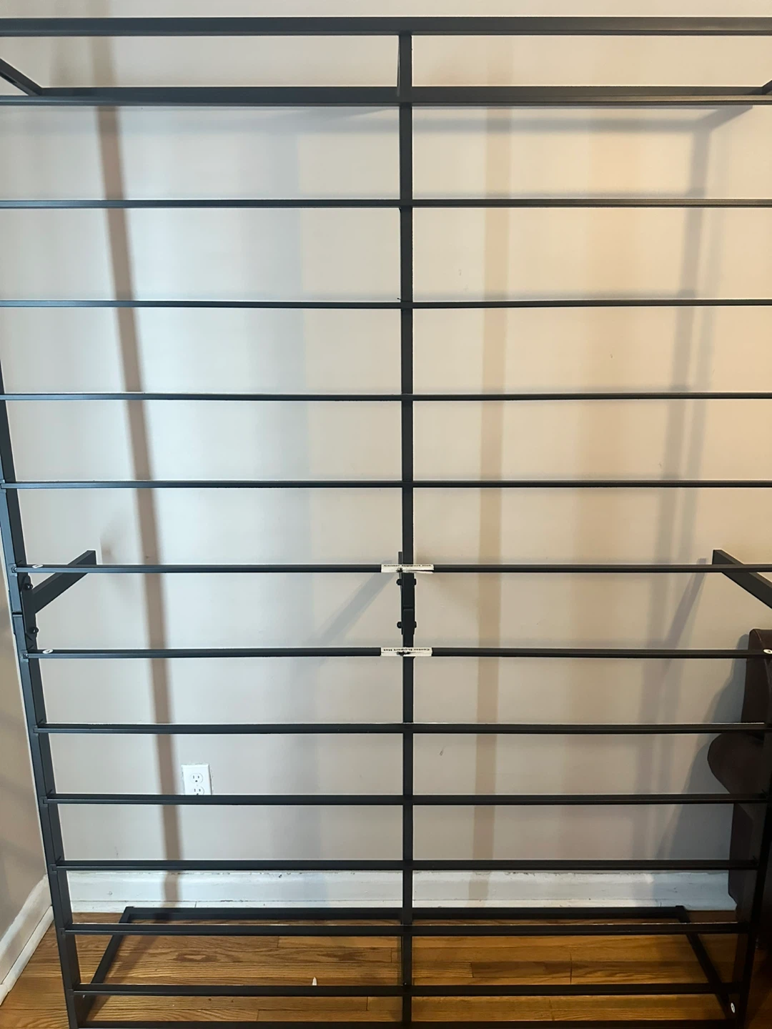 Black full/queen bed frame - photo 2