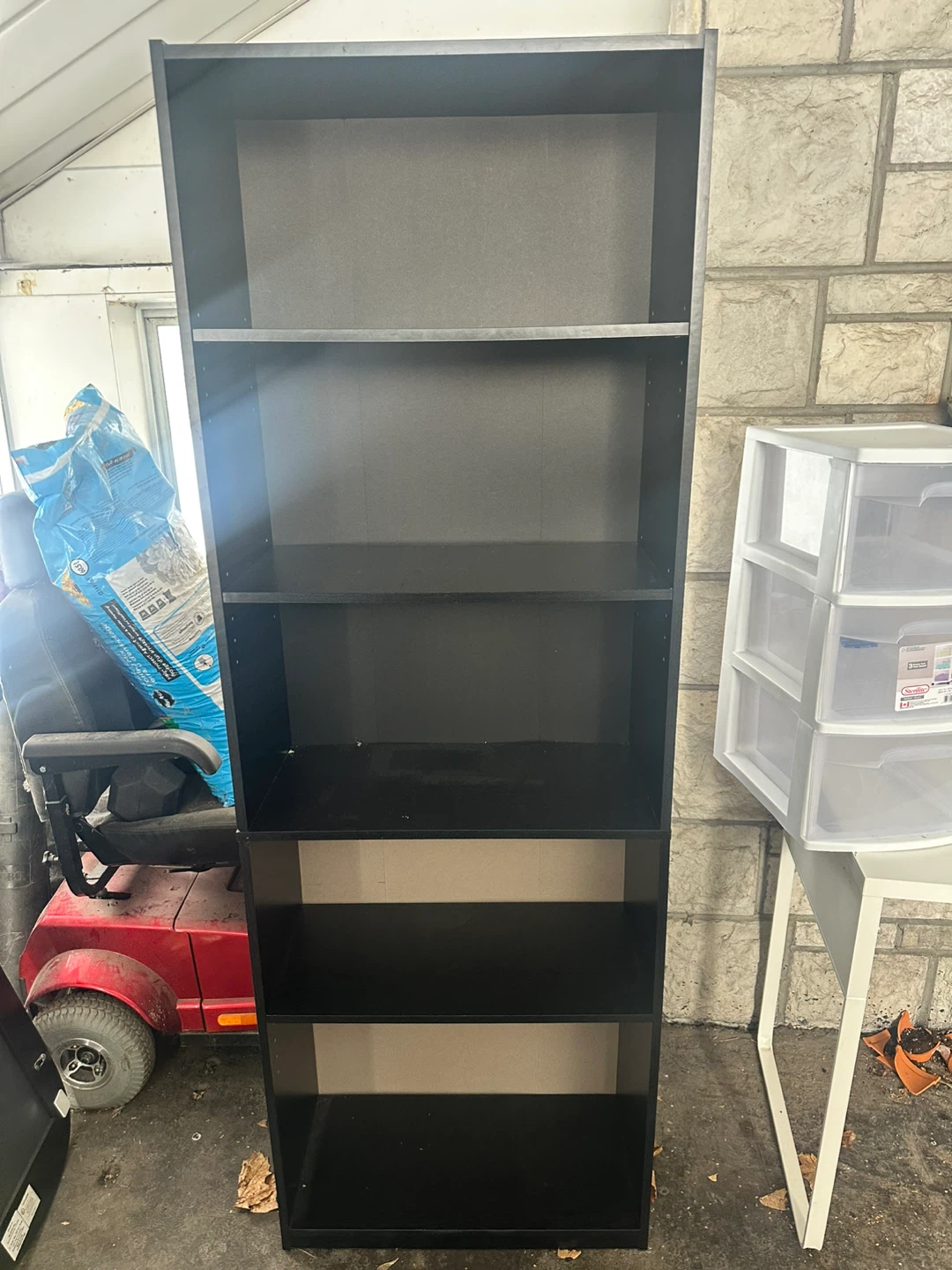 Black 5-Shelf Bookcase ikea - photo 2