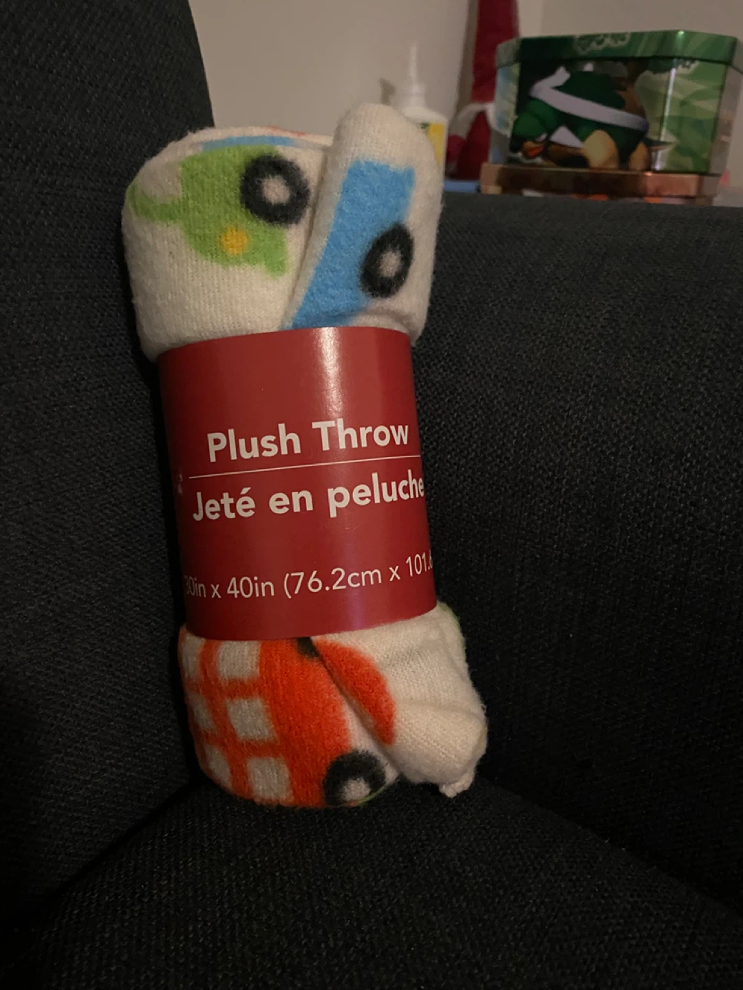 Plush Throw Blanket - Cars Pattern