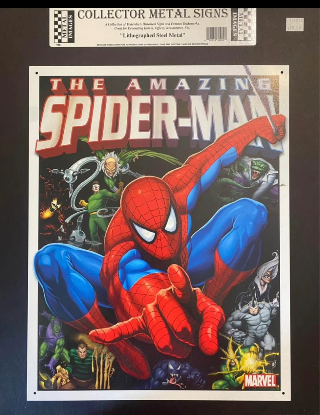 The Amazing Spider-Man Metal Sign