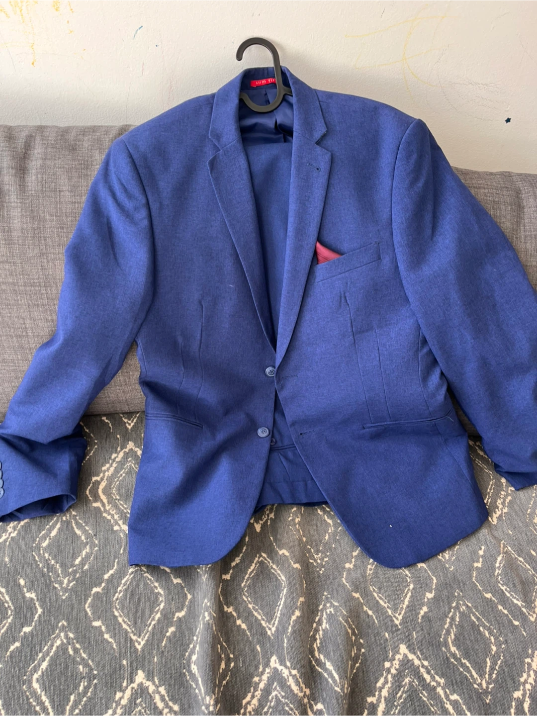 Blue Men's Suit Size 42