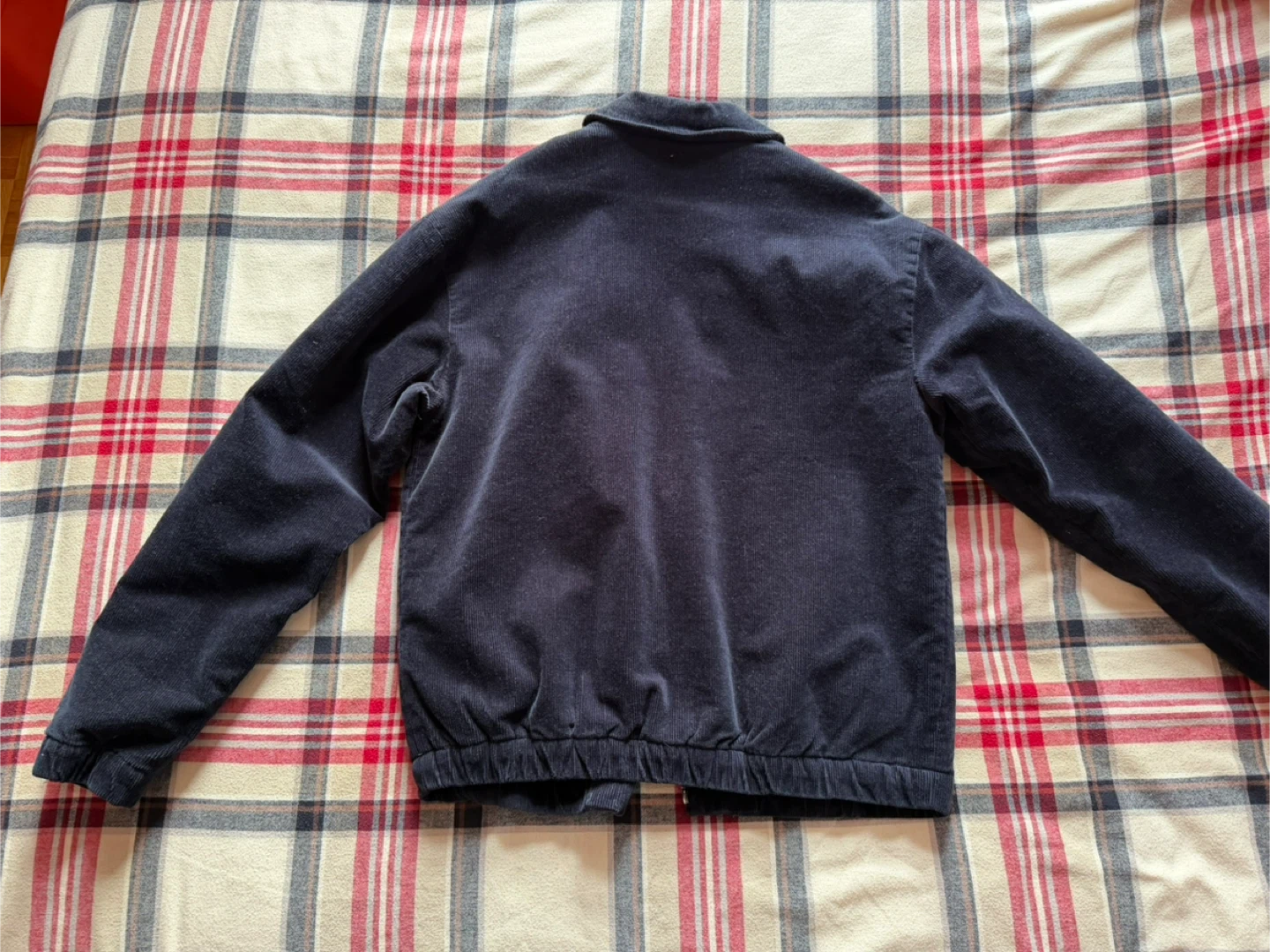 CPO DARK BLUE CORDUROY JACKET WITH SHERPA LINING - photo 3